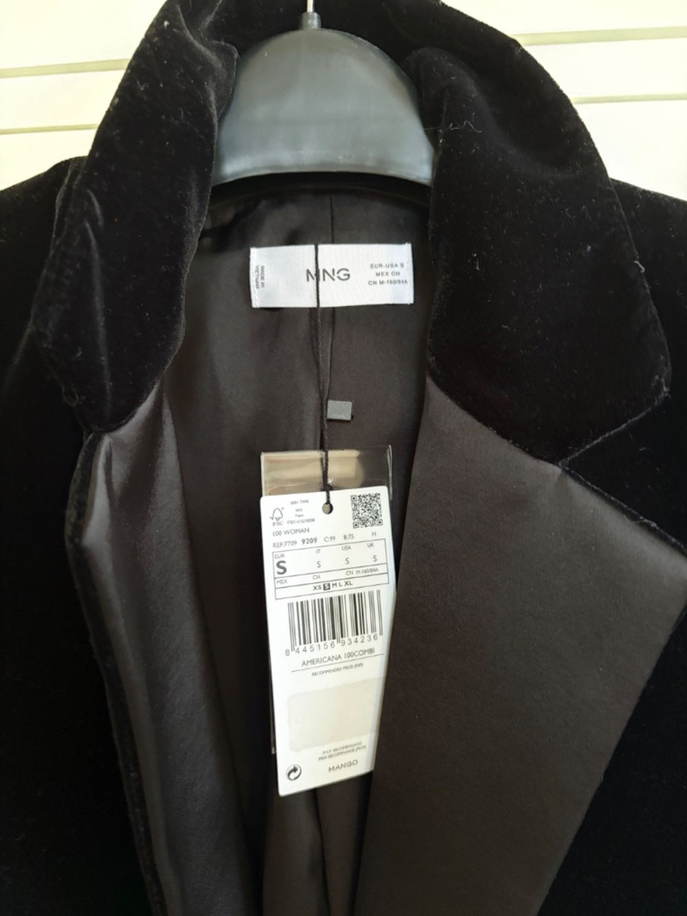 Mango velvet jacket - Picture 3 of 3